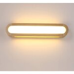 Litzee - applique murale led interieur, lampe murale bois dimmable led mur lumire pour salon chambre ...