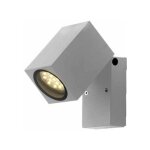 Applique murale led ip44 orientable pour ampoule gu10 - gris silumen