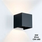 Applique murale led 'kurtin' 6w angle d'ouverture réglable - noir Applique murale led 'kurtin' 6w angle d'ouverture réglable - noir