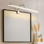 Applique murale led lampe de salle de bain variateur d'intensit� lampe de miroir, m�tal chrom�, 7w 600lm ...