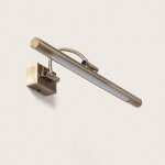 Efectoled - applique murale led pour tableau eski - laiton antique 3000k blanc chaud