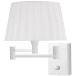 Applique murale en métal blanc avec abat - jour blanc Applique murale en métal blanc avec abat - jour blanc
