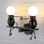 Stoex ? applique murale enfant m�tal et fer ? douille e27 ? longueur 330 mm, hauteur 260 mm, profondeur ...