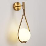Applique murale moderne en verre gouttes d?eau cr�atif, abat - jour lanterne d�corative e27 pour chambre ...