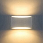 Appliques murales en platre 7w vers le haut et vers le bas, led lampe moderne int�rieur de platre chauffent ...