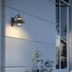 Applique murale r�tro avec d�tecteur de mouvement, id�ale pour les jardins, terrasses et all�es - 1 pi�ce, ...