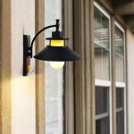 Applique murale r�tro led avec d�tecteur de mouvement, id�ale pour les jardins, terrasses et all�es - ...