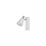 Luminaire mural / plafonnier sempra ? acier blanc ? orientable ? gu10 ? 120x155mm