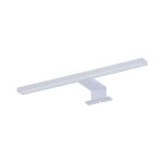 Silamp - applique murale salle de bain blanche 12w ip44 - blanc neutre 4000k - 5500k