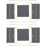 Applique murale salle de bain salle de bain applique murale couloir verre chrome, ip44, 1x led 4, 5w ...