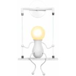 Applique murale simple poupe de mode balanoire enfants lampe mur moderne gens fer salon chambre crative ...