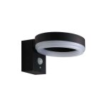 Applique murale solaire 6w led  dtecteur de prsence noire