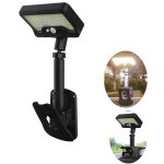 Applique murale solaire d'ext�rieur � pince, 92 led, lumi�re chaude et �tanche pour cl�ture grillag�e ...