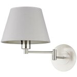 Applique murale tissu � intensit� variable 'pola' en textile pour salon & salle � manger