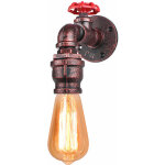 Applique murale vintage industriel lampe murale mtal luminaire murale steampunk conduites d'eau rouge ...