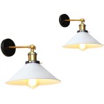 Applique murale vintage industrielle lamp murale en forme chapeau en m�tal luminaire murale r�glable ...