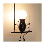 L&h - cfcahl - humano�de cr�atif lampe murale moderne applique murale simple lampe de mur art d�co max ...