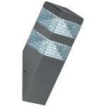 Lumihome - applique pyramide inox 32 led smd 9w � blanc - neutre - 4000k - anthracite