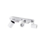 Luminaire mural et plafonnier - 3 spots orientables - aluminium blanc - 335mm