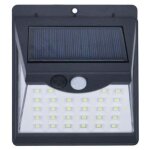 Applique solaire avec d�tecteur de mouvement pour l'ext�rieur - panneau solaire rechargeable avec 3 modes ...
