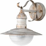 Applique murale led lampe d'extrieur lampe de porte d'entre lanterne blanche dore applique de jardin, ...