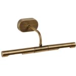 Applique pour tableau en laiton antique, acier doux plaqu laiton antique 35cm, dimmable