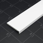 Appui de fen�tre pvc l. 20 cm x �p. 16 mm - blanc - 100 cm