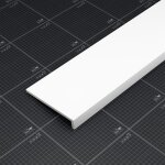 Appui de fen�tre pvc l. 20 cm x �p. 9 mm - blanc - 160 cm