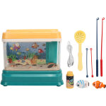 Aquarium miniature usb rechargeable pour enfants - p�che magn�tique jouet �ducatif gar�ons filles