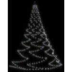 Arbre mural avec crochet mtallique 260 led blanc froid 3 m vidaxl