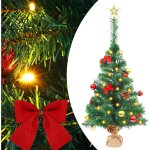 Arbre de nol artificiel pr - clair avec boules vert 64 cm vidaxl