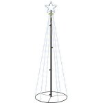 Arbre de no�l c�ne 108 led blanc froid 70x180 cm vidaxl
