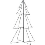 Arbre de no�l c�ne 160 led d'int�rieur / d'ext�rieur 78x120 cm