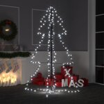 Arbre de nol cne 200 led d'intrieur / d'extrieur 98x150 cm
