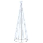 Arbre de no�l c�ne 310 led blanc froid 100x300 cm vidaxl