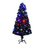 Arbre de noël pré - éclairé avec support 150 cm fibre optique vidaxl Arbre de noël pré - éclairé avec support 150 cm fibre optique vidaxl