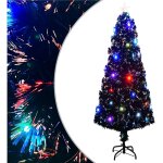 Arbre de noël pré - éclairé avec support 240 cm fibre optique vidaxl Arbre de noël pré - éclairé avec support 240 cm fibre optique vidaxl