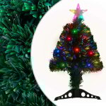 Arbre de noël pré - éclairé avec support 64 cm fibre optique vidaxl Arbre de noël pré - éclairé avec support 64 cm fibre optique vidaxl