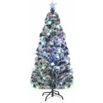 Arbre de no�l pr� - �clair� avec support et led 150 cm fibre optique vidaxl