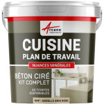 Arcane industries - b�ton cir� cuisine, plan de travail, cr�dence, �vier sol et mur rev�tement mural ...