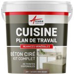 Arcane industries - b�ton cir� cuisine, plan de travail, cr�dence, �vier sol et mur rev�tement mural ...