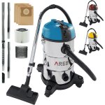 Arebos - aspirateur industriel 6en1 1300w - 30l - fonction de soufflage - acier inoxydable - bleu