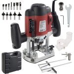 Arebos - d�fonceuse � bois fraiseuse de bords � main mallette comprend 12 m�ches de toupie avec queue ...