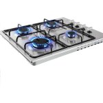 Arebos - cuisinire  gaz de 4 flammes vitrocramique cuisinire  gaz