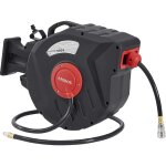 Arebos - dévidoir enrouleur de tuyau à air comprimé automatique 30 m rouge / noir Arebos - dévidoir enrouleur de tuyau à air comprimé automatique 30 m rouge / noir
