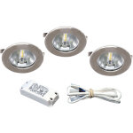 Aric - kit s1200 led - encastrés chromés avec led g4 1, 8w 3000k 150lm, driver inclus Aric - kit s1200 led - encastrés chromés avec led g4 1, 8w 3000k 150lm, driver inclus
