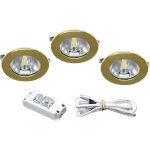 Aric - kit s1200 led - encastr�s dor�s avec led g4 1, 8w 3000k 150lm, driver inclus