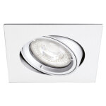 Speed 70 c 230 - encastré gu10, carré, basculant, blanc, lpe non incl. Speed 70 c 230 - encastré gu10, carré, basculant, blanc, lpe non incl.