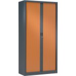 Les tendances - armoire de bureau portes  rideaux 3 tagres