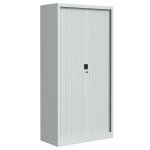 Les tendances - armoire de bureau portes  rideaux 3 tagres